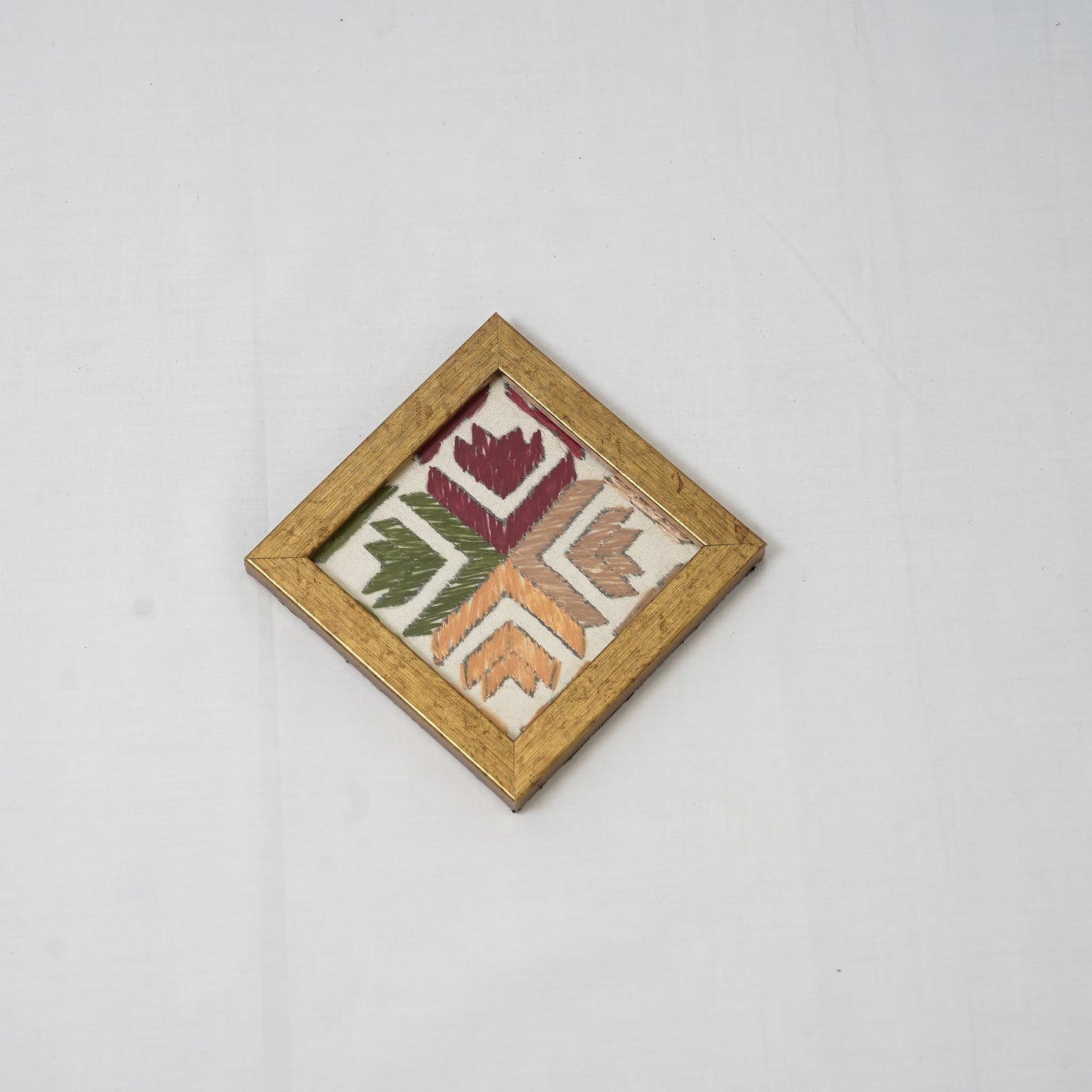 SET OF 4 PHULKARI COASTERS – CRAFTED TRADITION