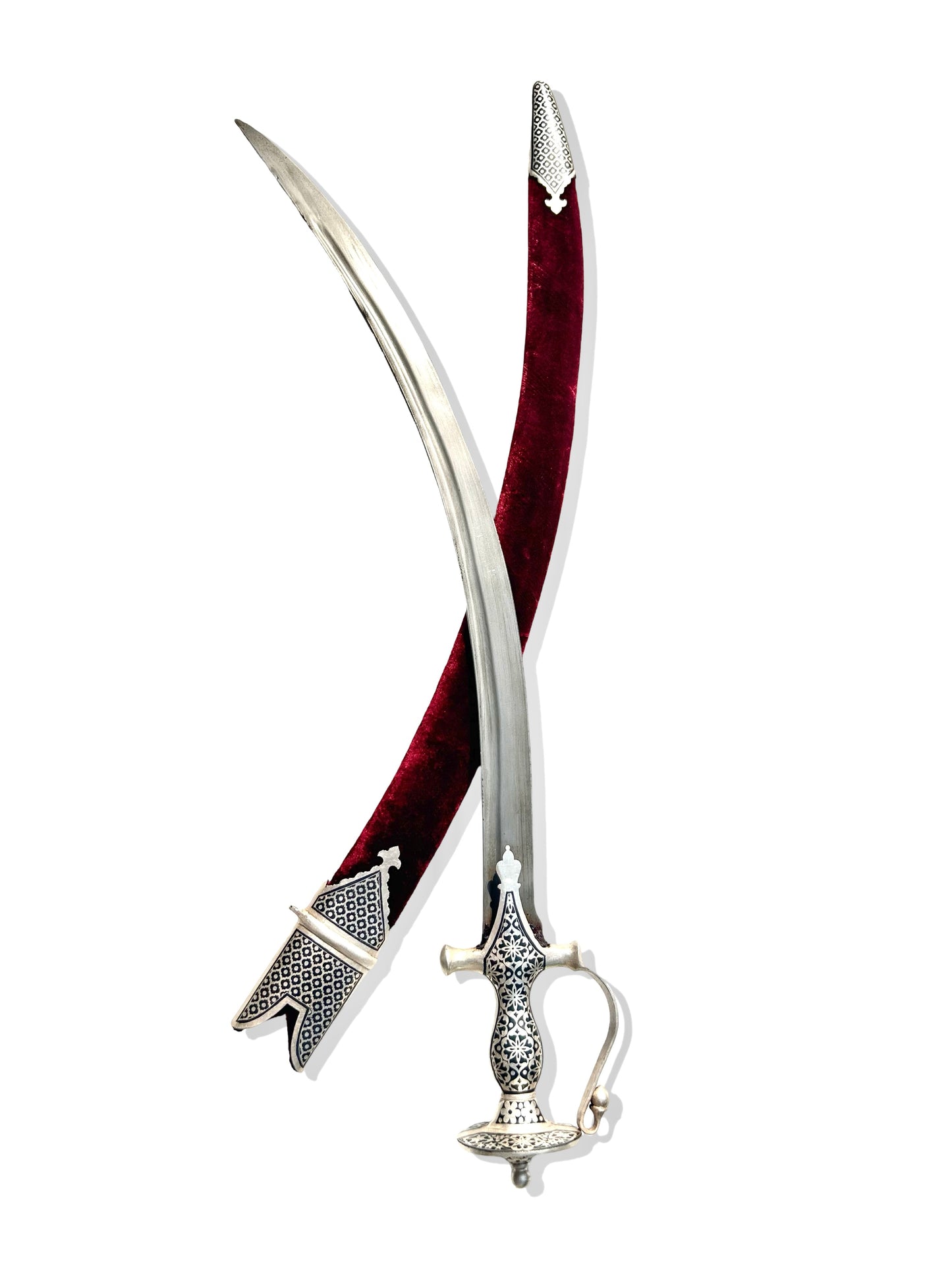 Silver Leaf Work Tegh (High Carbon Blade)