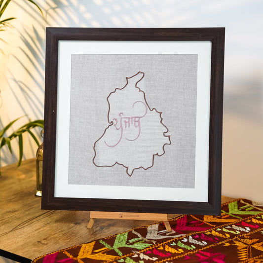 Punjab’s map, stitched with meaning.