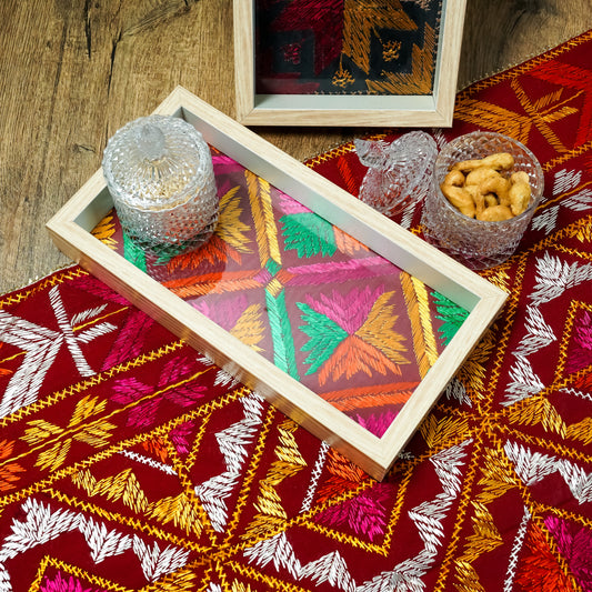 PHULKARI TRAY – A TOUCH OF PUNJAB