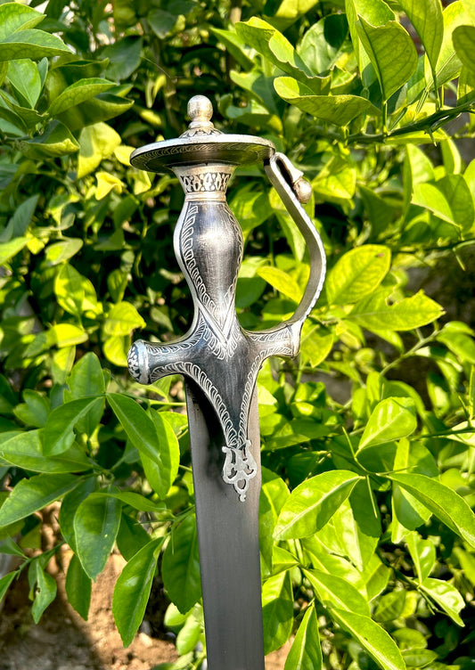 Silver Leaf Work Spring Blade Sirohi