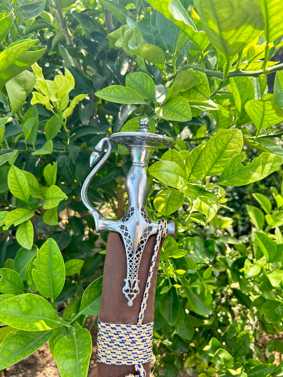 Tegh with Jaali Cutting work Hilt