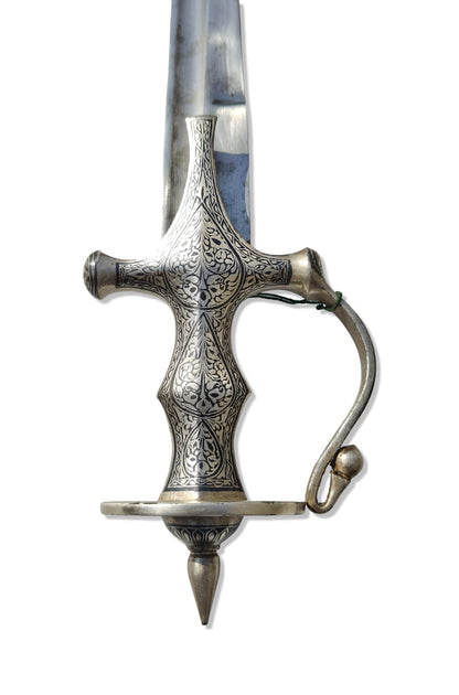 Shamsheer with Silver Wire Work Handle