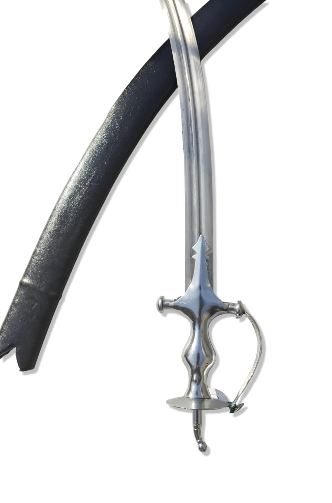 Tegha with Nickle Plated Hilt and 2 Fuller Blade
