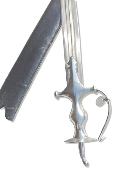 Khanda with Nickle Hilt and 3 Fuller Blade