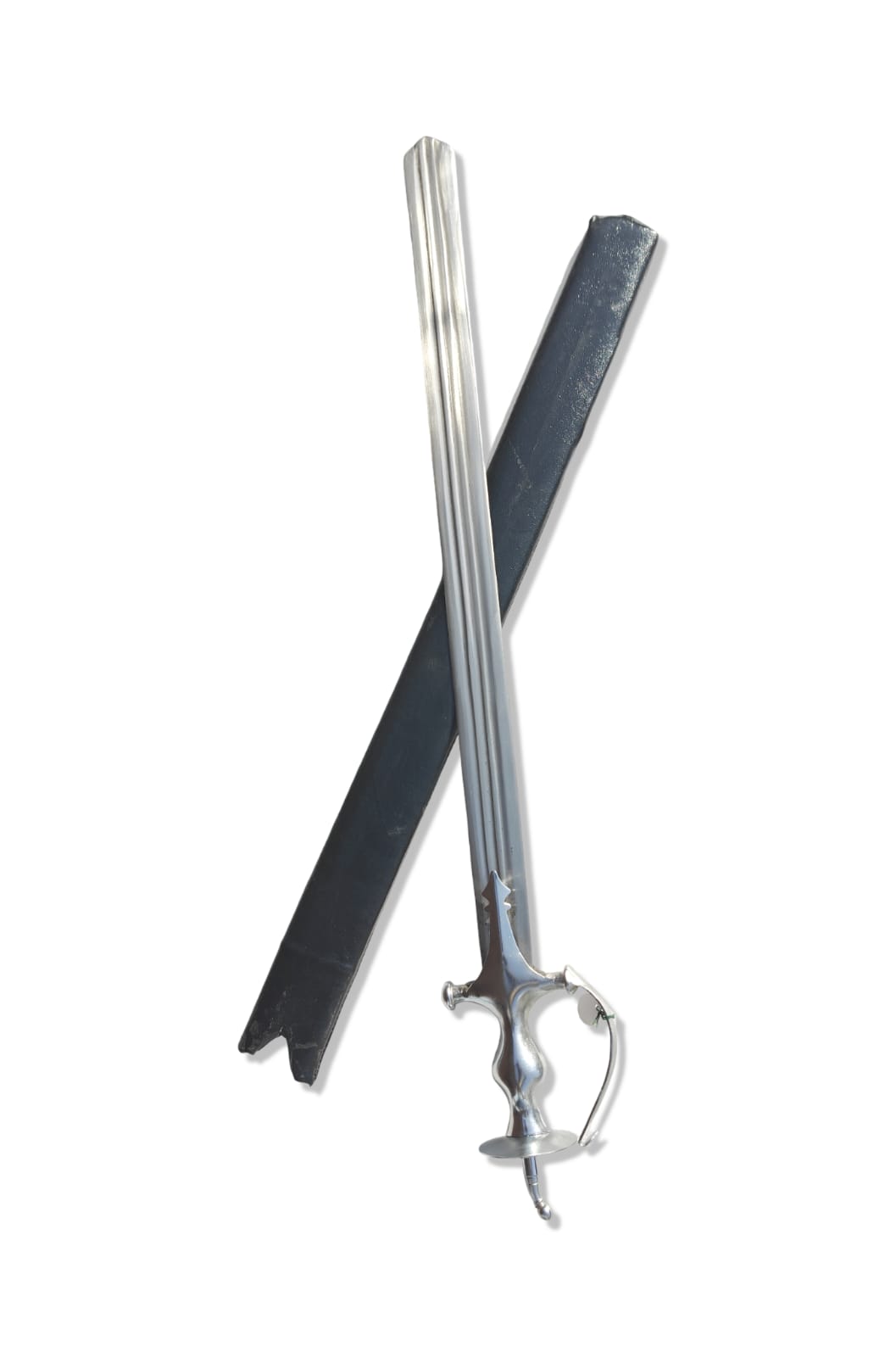 Khanda with Nickle Hilt and 3 Fuller Blade