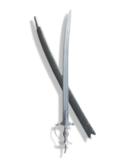 Sirohi with Nickle Hilt 2 Fuller Blade