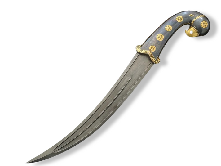Parrot Hilt Khanjar with original Gold Koftgari work and a fine Blade