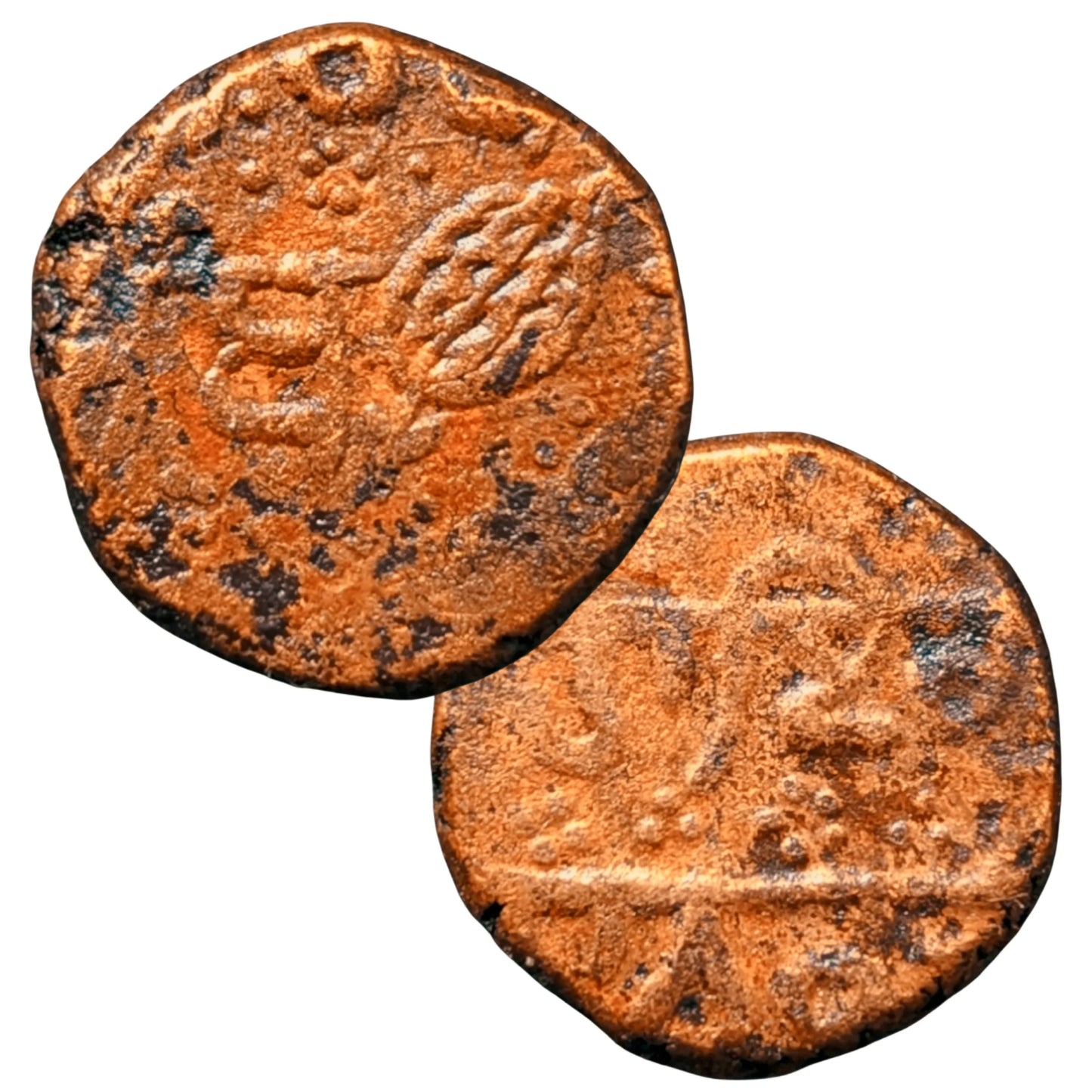 Rare Sikh Empire Copper Paisa Coin of Ranjit Singh of Amritsar Mint
